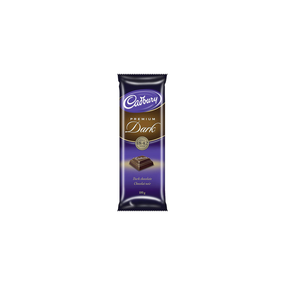 Cadbury Premium Dark Chocolate Bar, 100 g