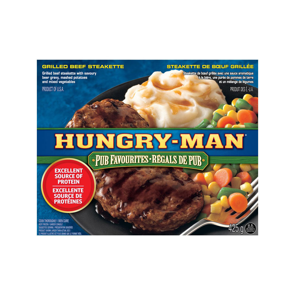Hungry-Man Grilled Beef Dinner  - Frozen